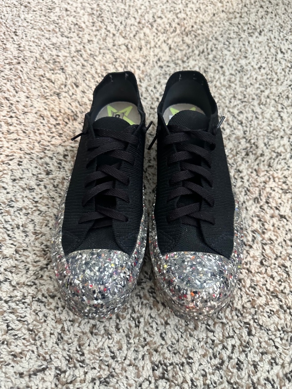 Converse Renew Chuck 70 Knit Low Black Multi Speckled Sole Sneakers